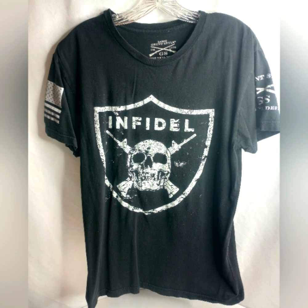 *Grunt Style Infidel Black T-shirt Womens Small